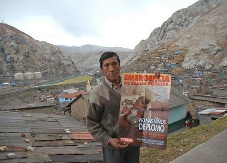 Mann in der Mine La Oroya in Peru (© Jean-Claude Jerez)