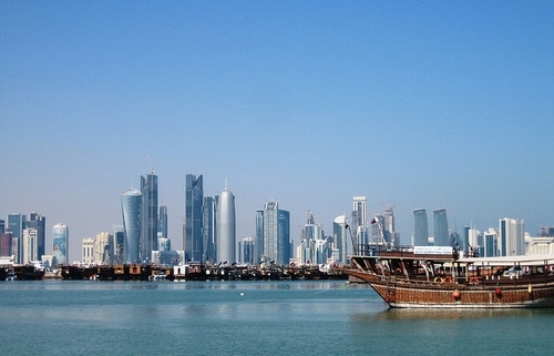 Doha skyline (Photo Richard Cotman)