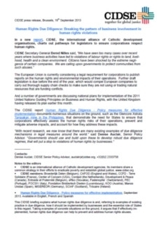 PT-Press Release Due Diligence de Direitos Humanos