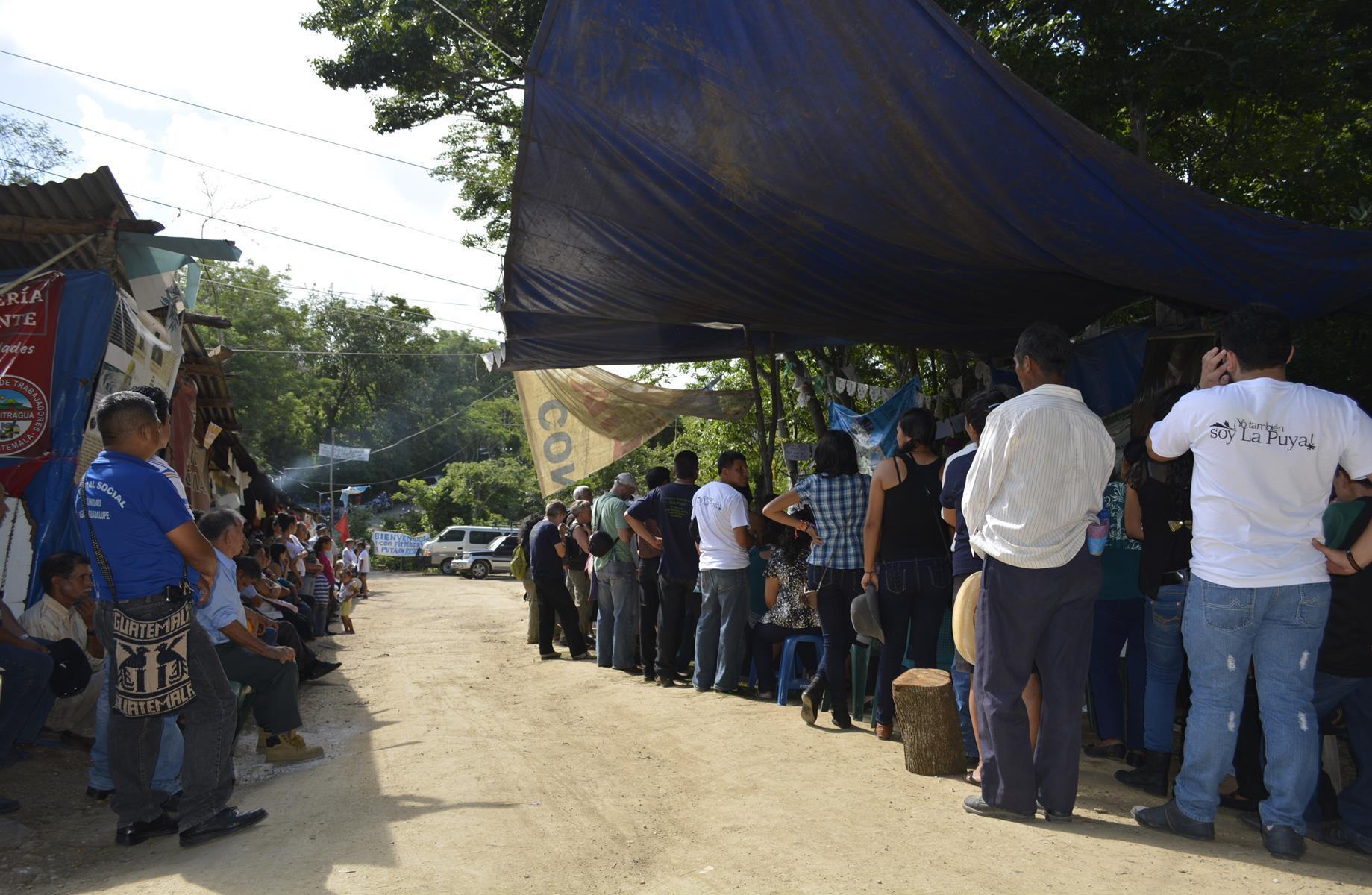 El campamento en la Puya