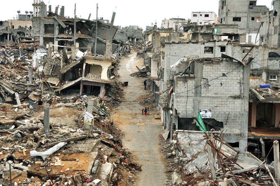 Le quartier dévasté de Shejaiya à Gaza Gary Walsh, Trocaire