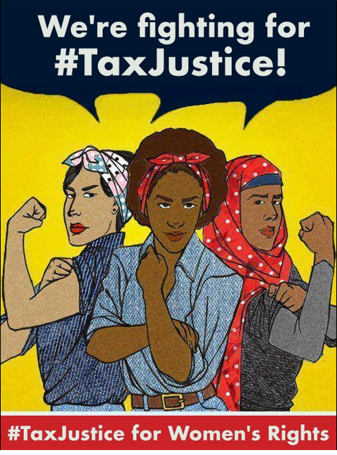 TaxJustice for WomensRights graphic artist unknown