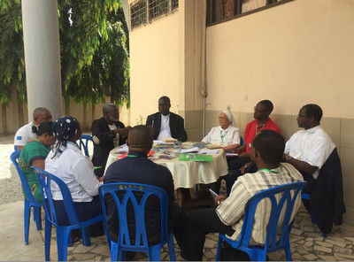 Session de groupe en extérieur