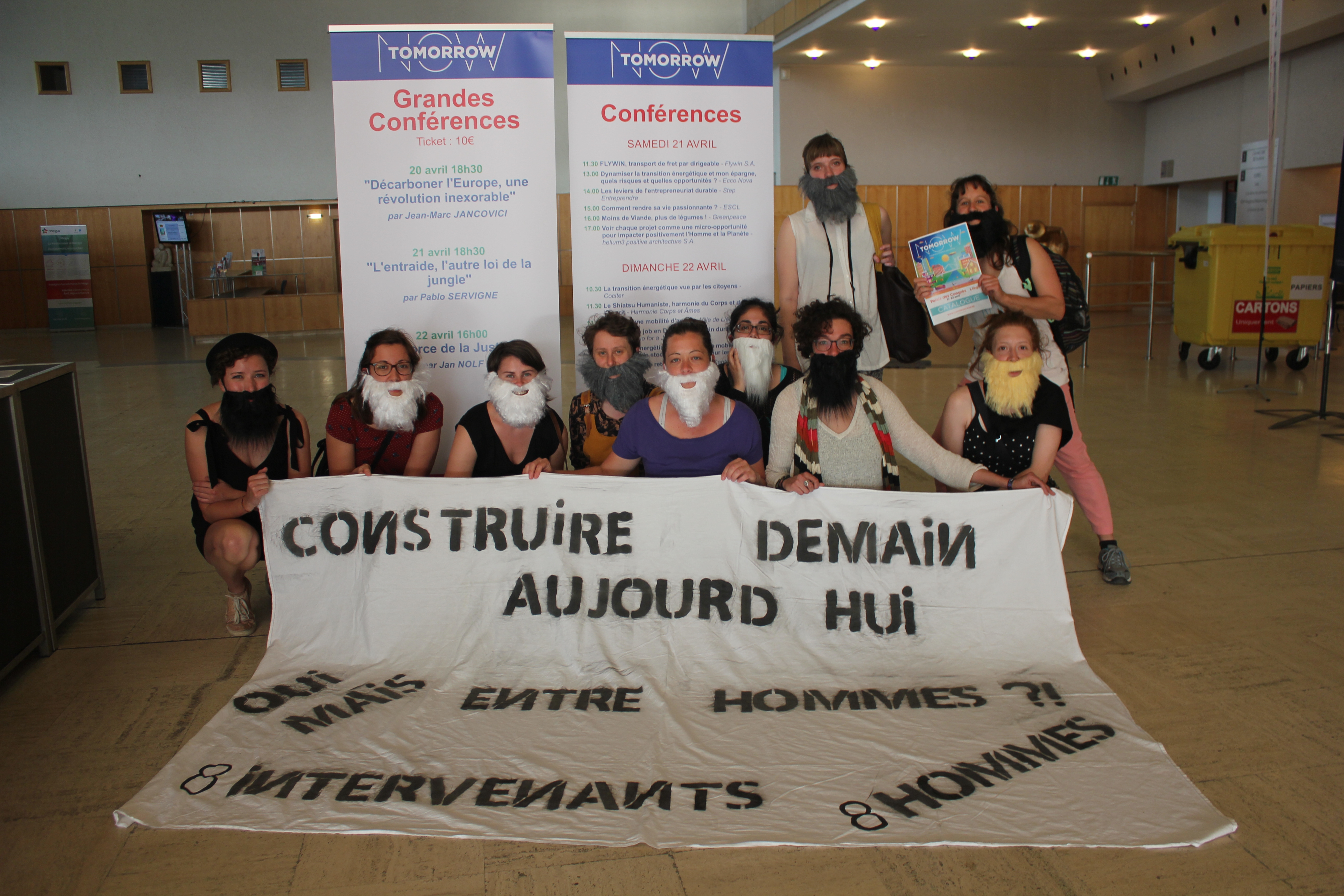 Activistas de La Barbe Liège © La Barbe Liège