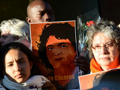 Manifestación Berta Cáceres Daniel Cima